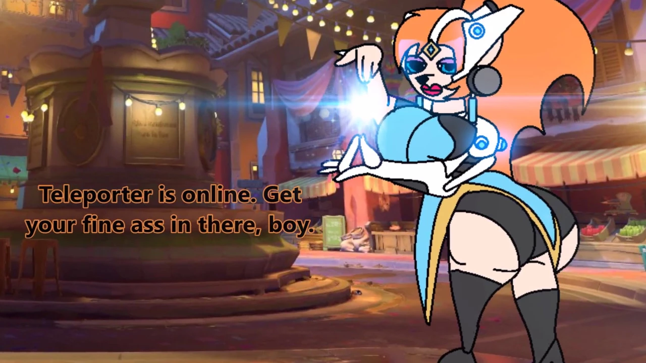 Drawing Mindy Latour as Symmetra from Overwatch